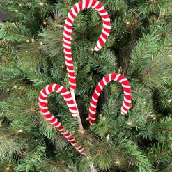 Liberty Floral Chenille Peppermint Candy Cane Spray