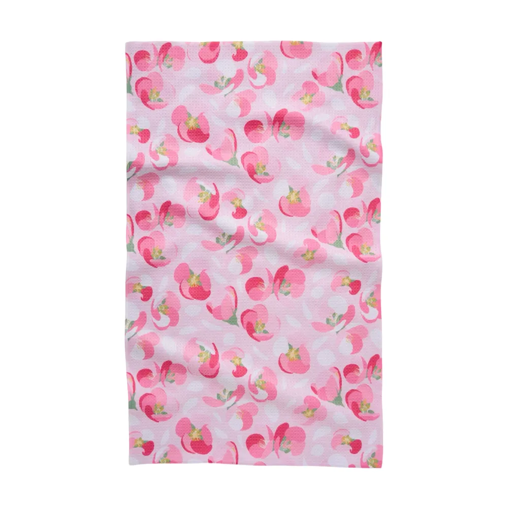 Geometry Cherry Blossom Tea Towel