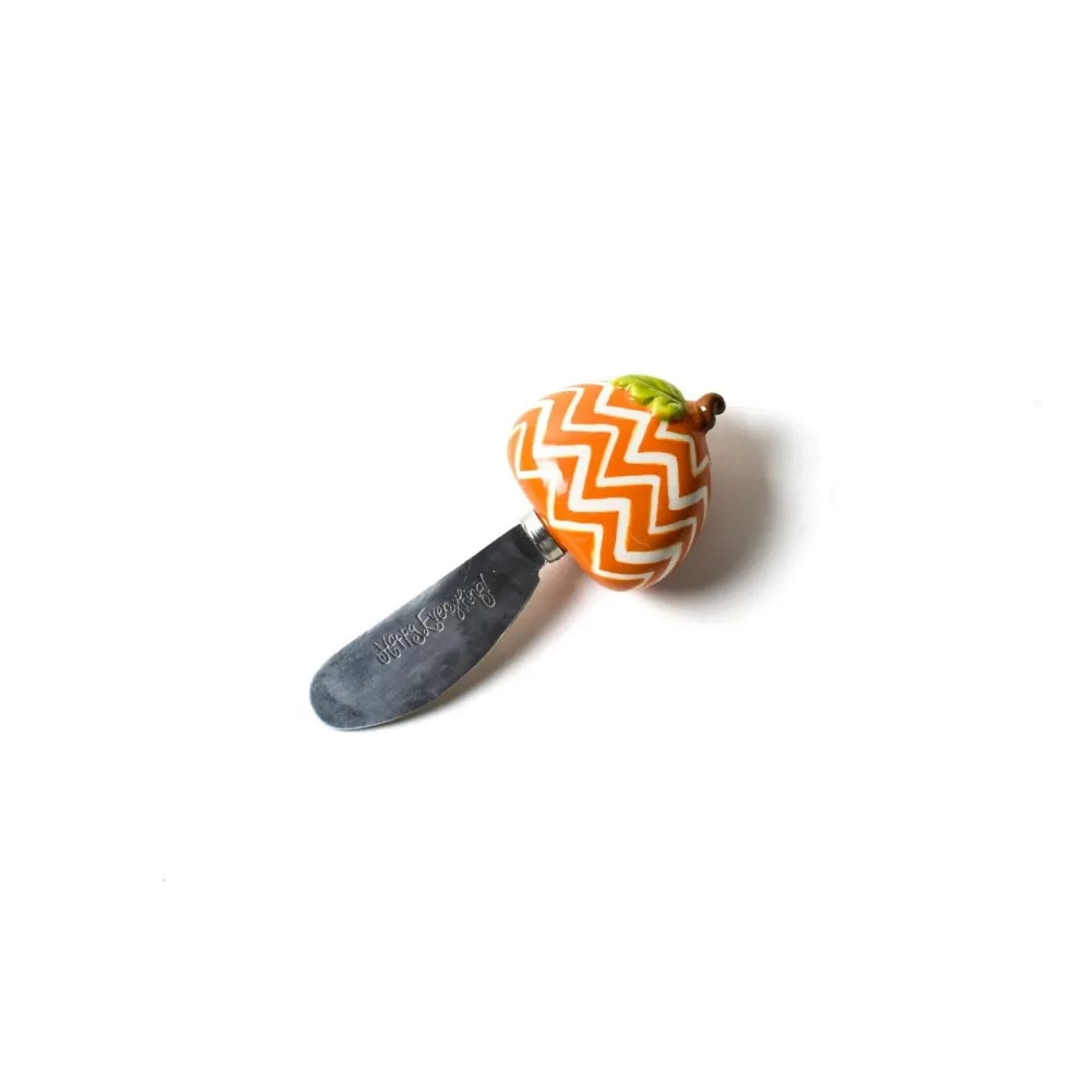 Happy Everything Chevron Pumpkin Appetizer Spreader by !