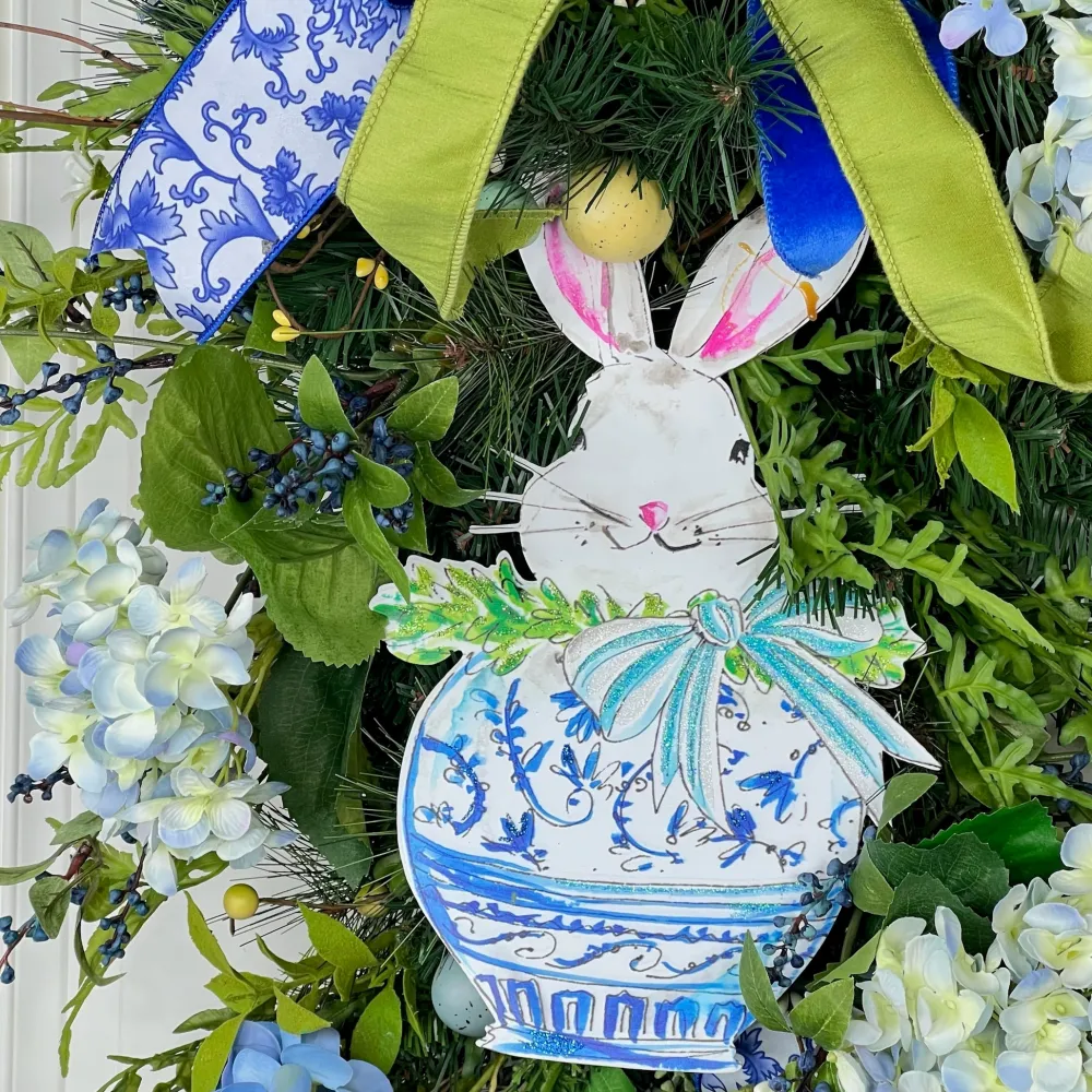 Miss Cayce's Chinoiserie Enchanted Easter Teardrop