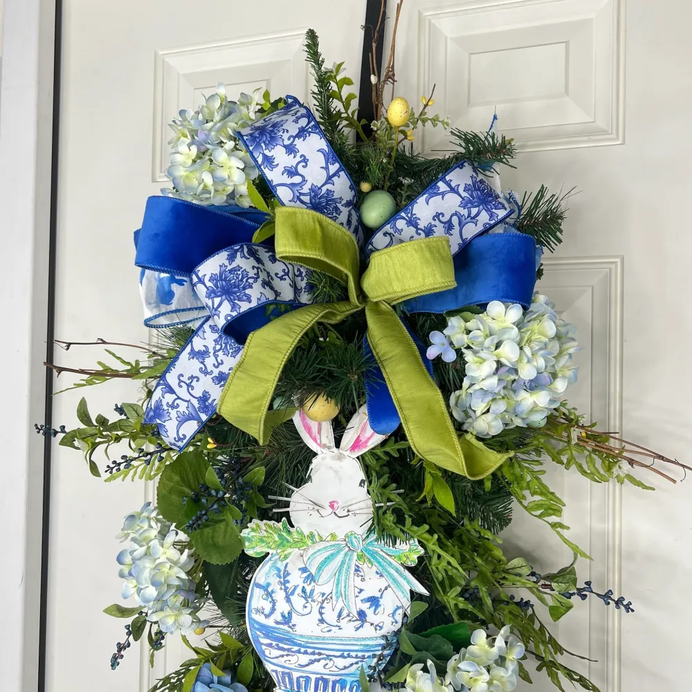 Miss Cayce's Chinoiserie Enchanted Easter Teardrop