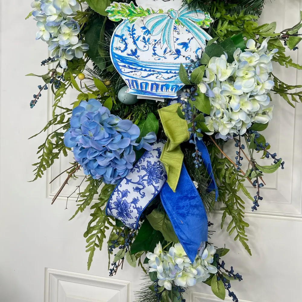 Miss Cayce's Chinoiserie Enchanted Easter Teardrop