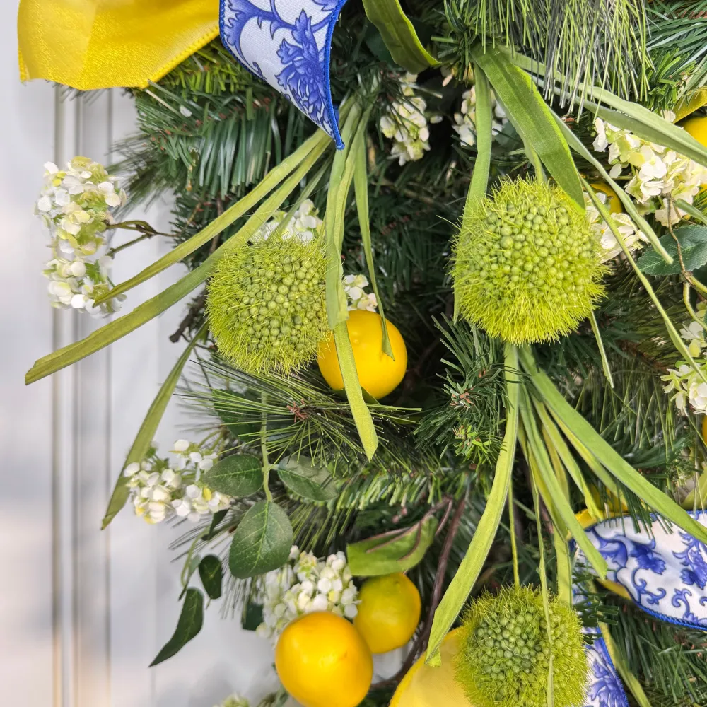 Miss Cayce's Chinoiserie Lemon Dream Teardrop