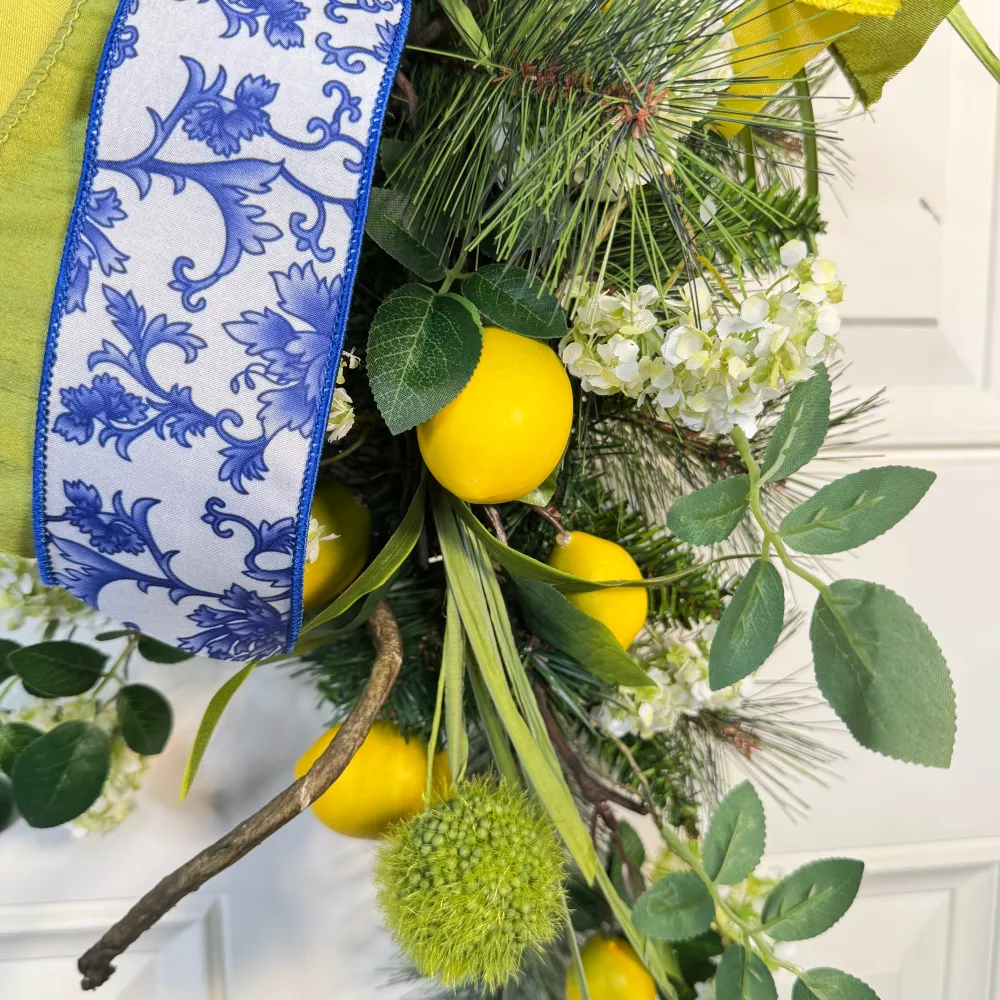 Miss Cayce's Chinoiserie Lemon Dream Teardrop