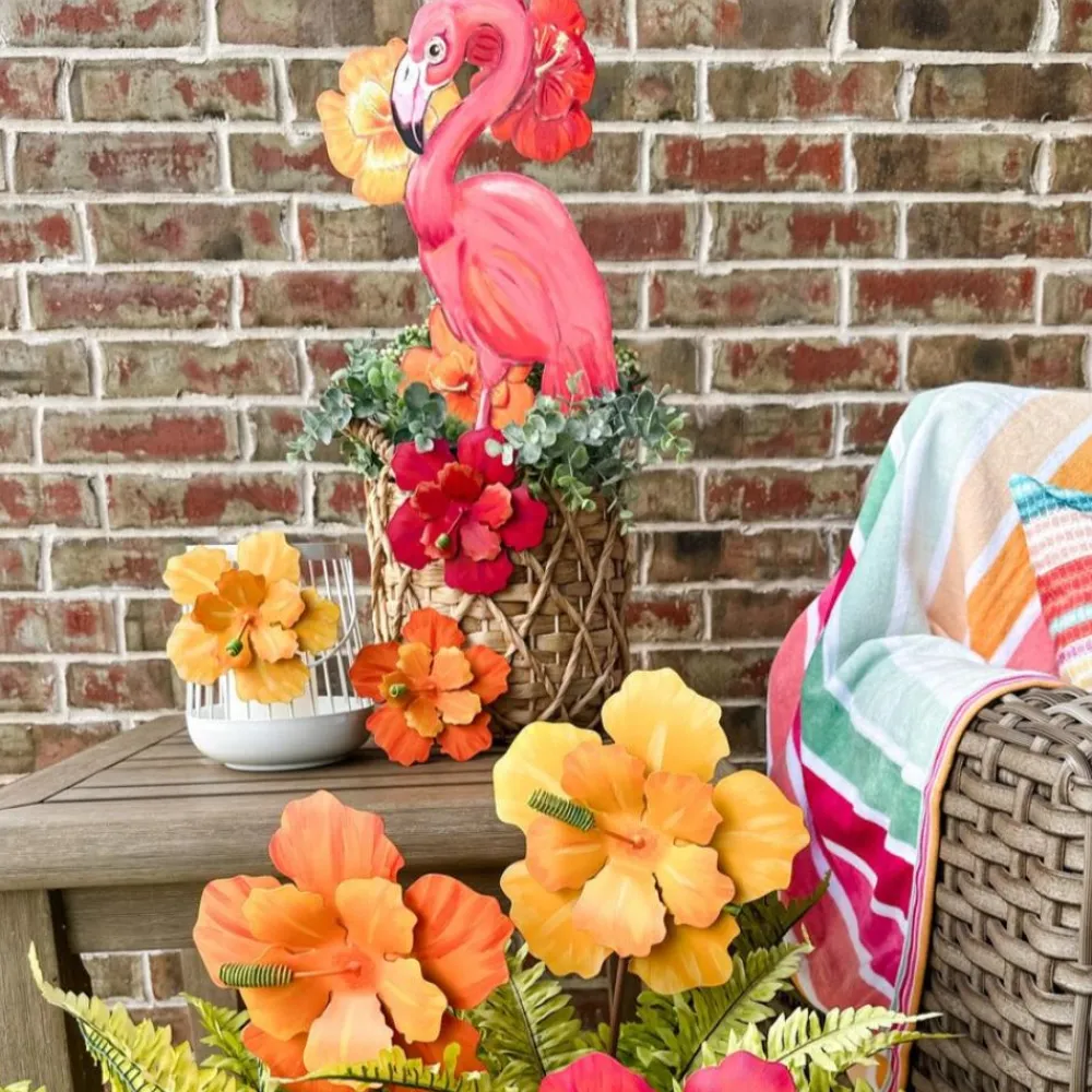 The Round Top Collection Classic Flamingo in Hibiscus