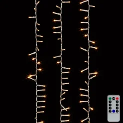 RAZ Clear Snake Garland With Warm White Lights-36.5'