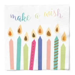 Sophistiplate Cocktail Napkin, Birthday Candles