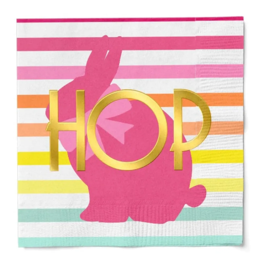 Sophistiplate Cocktail Napkin, Hoppy Easter