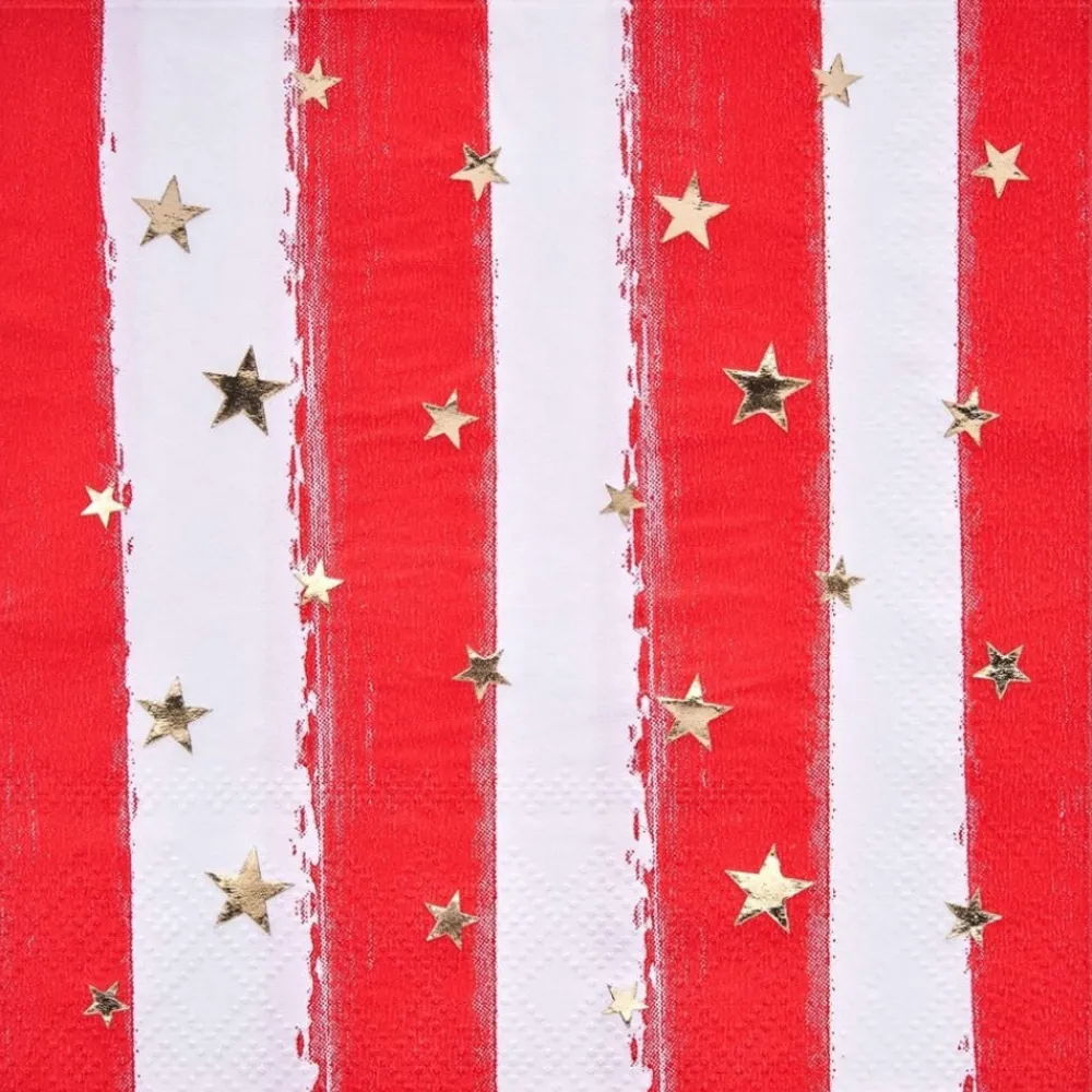 Sophistiplate Cocktail Napkin, Patriotic Confetti