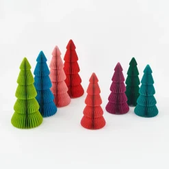 180 Degrees Colorful Accordion Trees