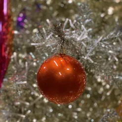 Farrisilk Copper Candy Apple Ball Ornament, 8"