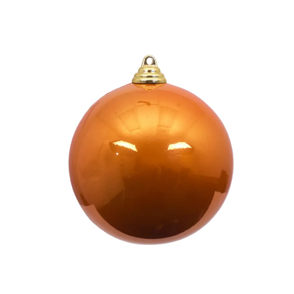 Farrisilk Copper Candy Apple Ball Ornament, 6"