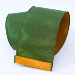 Farrisilk Copper Green Two Tone Ribbon, 4" X 10YD