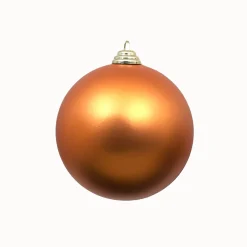 Farrisilk Copper Matte Ball Ornament, 4"