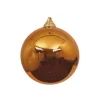 Farrisilk Copper Shiny Ball Ornament, 4"