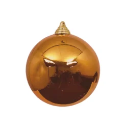 Farrisilk Copper Shiny Ornament, 6"