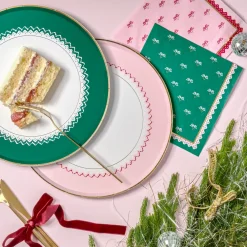 Harlow & Grey Coquette Christmas Large Bows Party Plates