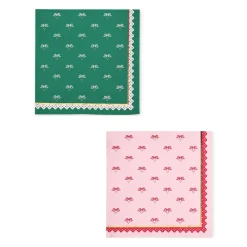Harlow & Grey Coquette Christmas Large Bows Party Napkins