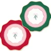 Harlow & Grey Coquette Christmas Small Bows Dessert Plates