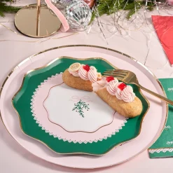 Harlow & Grey Coquette Christmas Small Bows Dessert Plates
