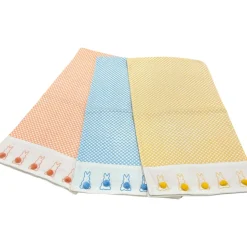 Two's Company Cottontail Table Runner with Bunny Pom Pom
