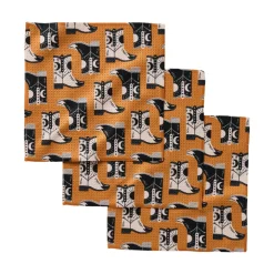 Geometry Cowboy Boots Dishcloth Set