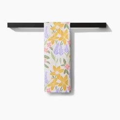 Geometry Daffodil Dreams Tea Towel