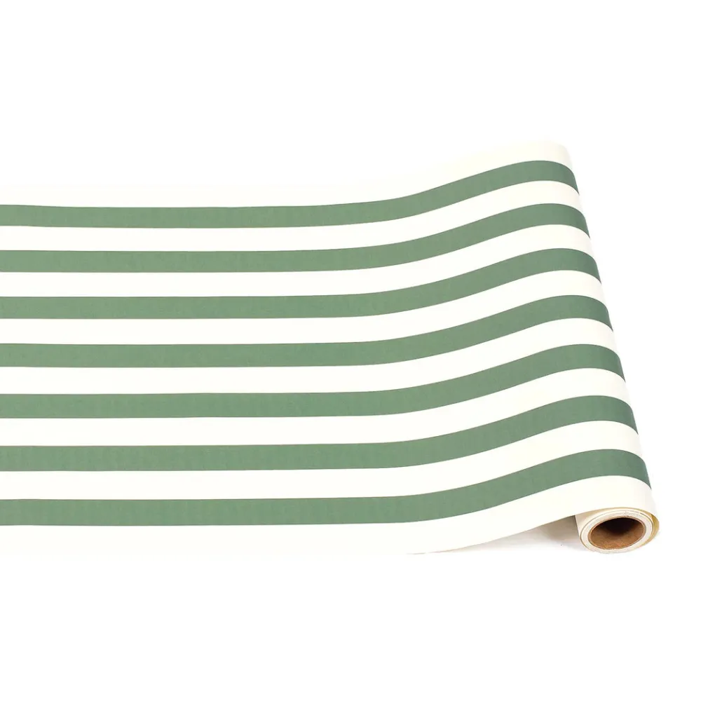 Hester & Cook Dark Green Classic Stripe Runner