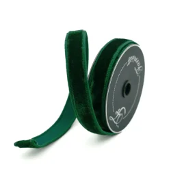 Farrisilk Dark Pine Velvet Ribbon, 1" X 10YD
