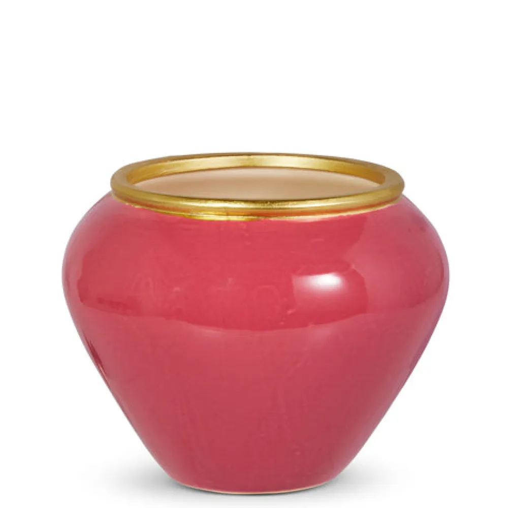 RAZ Dark Pink Vase, Large