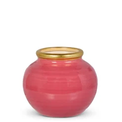RAZ Dark Pink Vase, Small