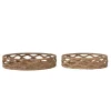 Creative Coop Decorative Hand-Woven Bankuan Trays