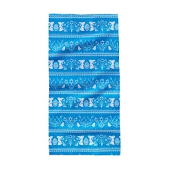 Geometry Delft Blue Easter Stripe Bar Towel
