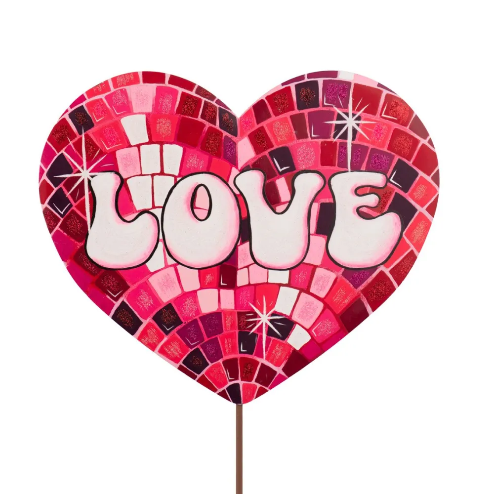 The Round Top Collection Disco “Love” Heart