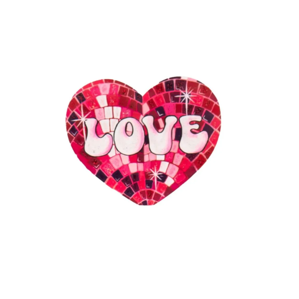 The Round Top Collection Disco “Love” Heart Magnet