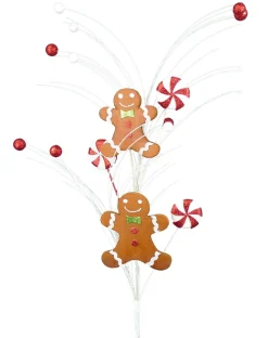 Liberty Floral Double Gingerbread and Mint Spray