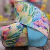 D. Stevens Dupion Watercolor Desert Cacti Ribbon, 4" x 10YD