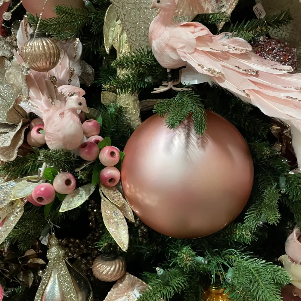Farrisilk Dusty Rose Matte Ornament, 8"