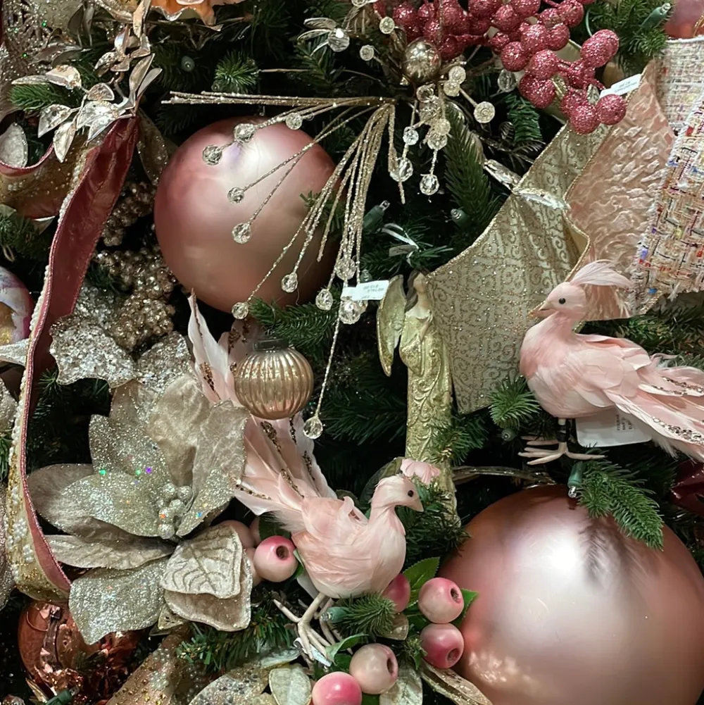 Farrisilk Dusty Rose Matte Ornament, 6"
