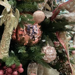 Farrisilk Dusty Rose Shiny Ornament, 8"