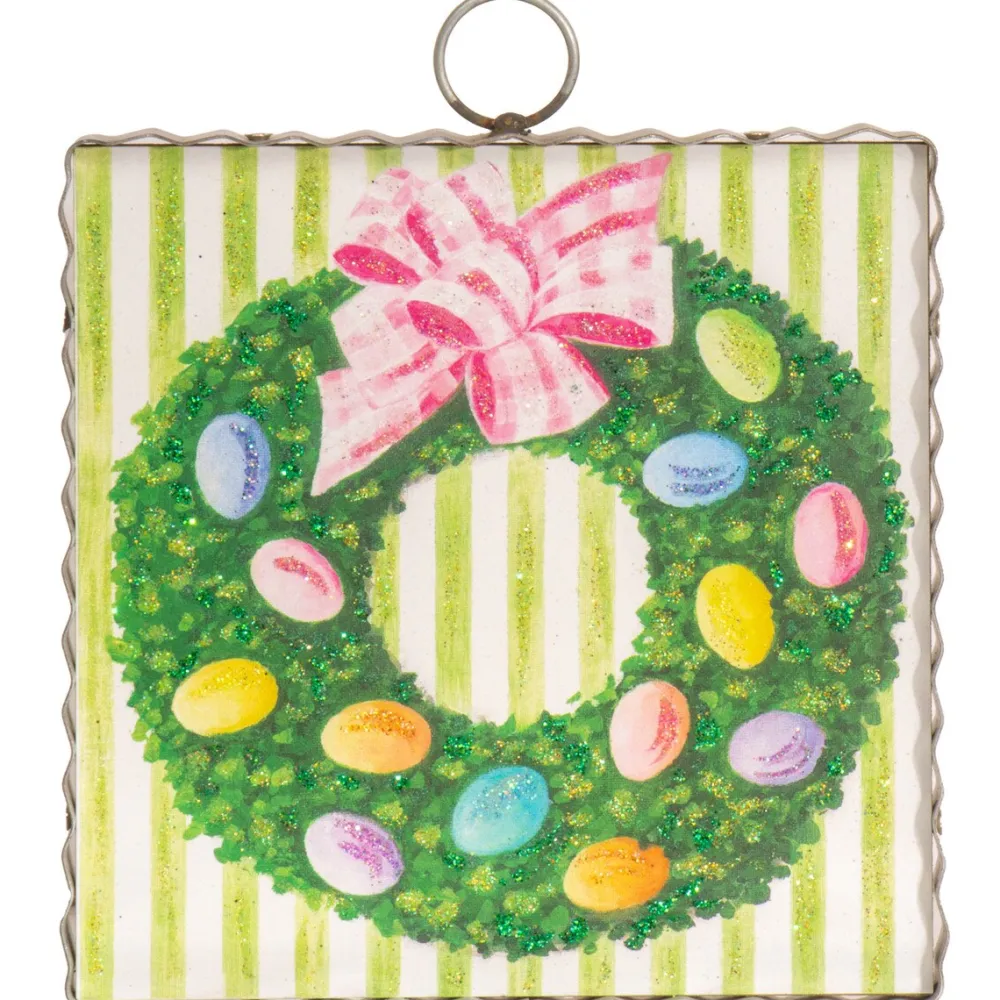 The Round Top Collection Easter Boxwood Wreath Mini Gallery Art