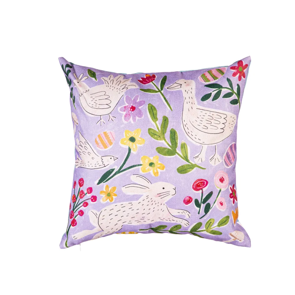 Evergreen Easter In Bloom Reversible Pillow