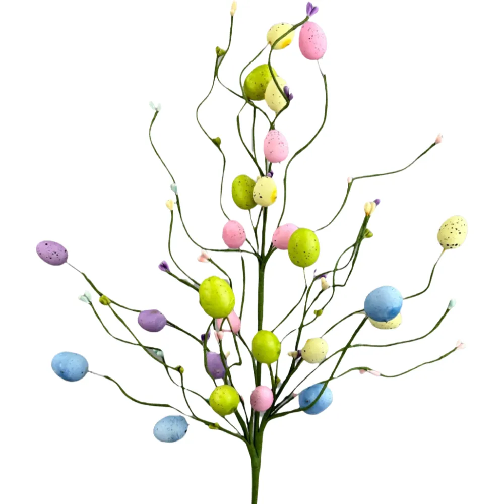 Liberty Floral Eggs on Branches Spray