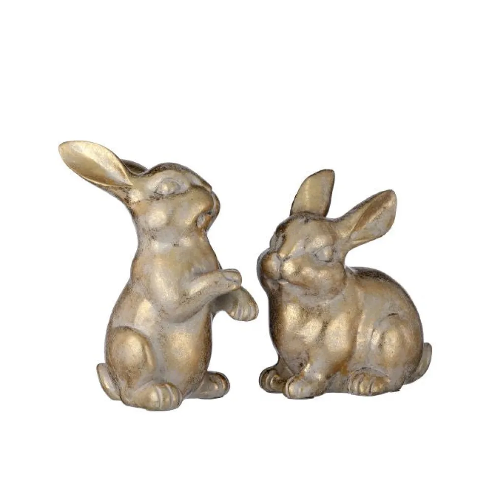 Regency Elegant Golden Bunny Figurine, Small