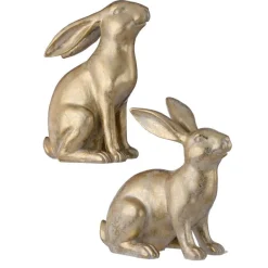 Regency Elegant Golden Bunny Figurine, Medium
