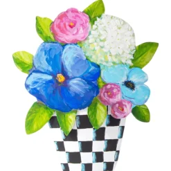 The Round Top Collection Elegant Pots of Mixed Flowers