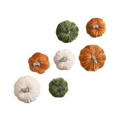 Bethany Lowe Designs Elegant Velvet Pumpkins Set