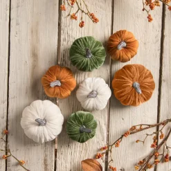 Bethany Lowe Designs Elegant Velvet Pumpkins Set