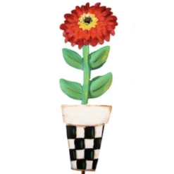 The Round Top Collection Elegant Zinnia Pot