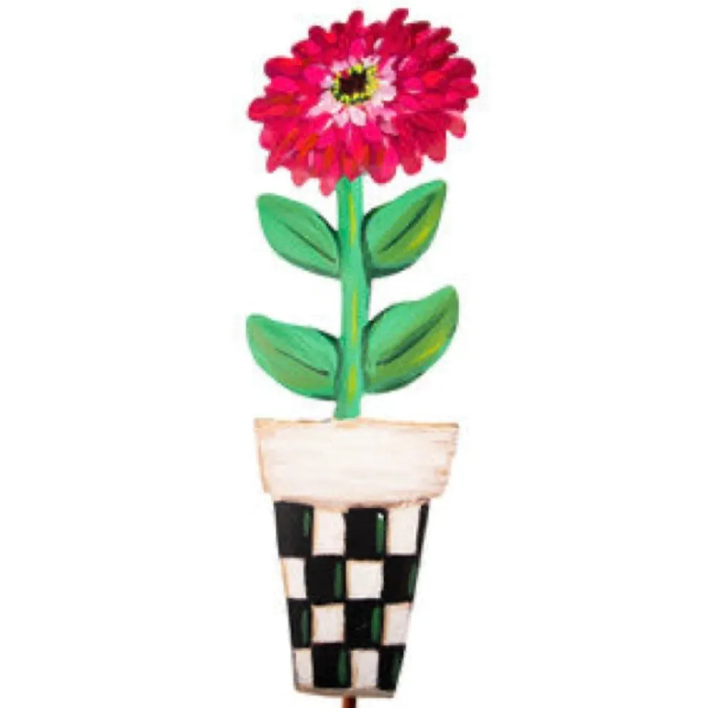The Round Top Collection Elegant Zinnia Pot